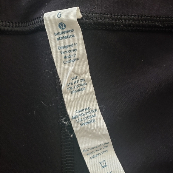 Lululemon Gather & Crow Crop Legging- 6 - Picture 3 of 4